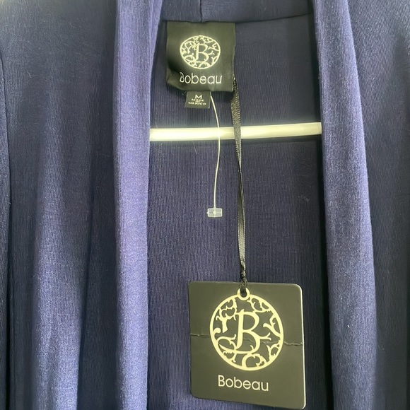 NWT Bobeau cardigan. Size M Navy blue - Picture 2 of 3